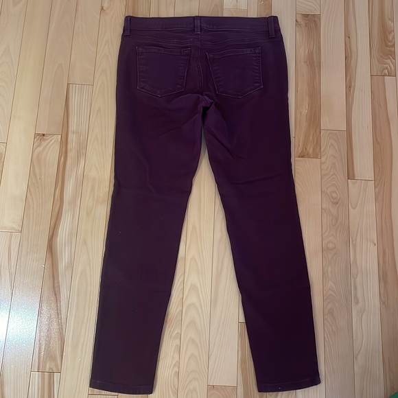 Loft Modern Skinny Burgundy Jeans - Picture 3 of 7